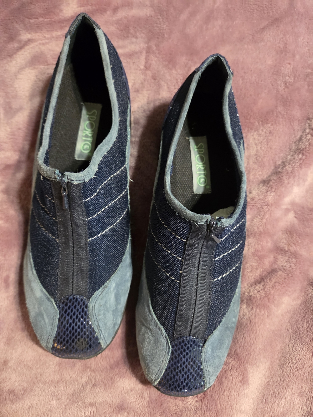 Sporto Navy Blue Slip-On Casual Sneakers NWOT